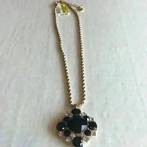 Charter Club new gold tone crystal cluster… - Picture 5 of 8